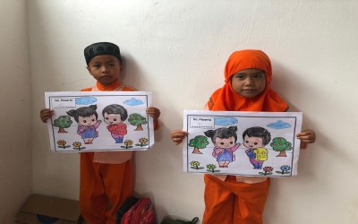 Hasil Karya Mewarnai Peserta Didik RA Al Hidayah Tamiang